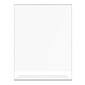 Deflecto Classic Image Slanted Sign Holder, 8.5" x 11", Clear Plastic (69701)