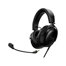 HyperX Cloud III Noise Canceling Stereo Gaming Over-the-Ear Headset, USB/3.5mm, Black (727A8AA)