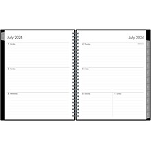 2024-2025 Blue Sky Enterprise 7 x 9 Academic Weekly & Monthly Planner, Plastic Cover, Black (13198