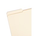 Smead Reinforced 3-Tab File Folders, Left Position, Legal, Manila, 100/Bx (15335)