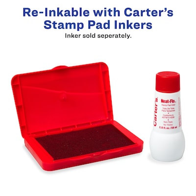 Carter's Felt Stamp Pads, Red Ink (21070)