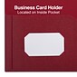 Staples® Two-Pocket Presentation Folder, Burgundy (21636-CC/20634)