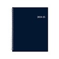2024-2025 Blue Sky Collegiate Navy 8.5 x 11 Academic Weekly & Monthly Planner, Plastic Cover, Navy