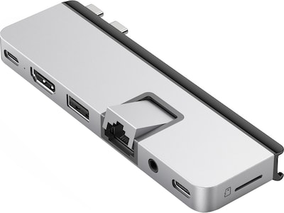 Hyper Products Duo Pro 7-Port USB-C Hub, Silver (HD575-SILVER)