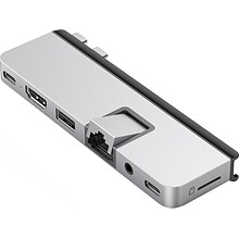 Hyper Products Duo Pro 7-Port USB-C Hub, Silver (HD575-SILVER)