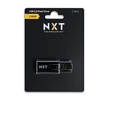 NXT Technologies 128GB USB 3.2 Type-A Flash Drive, Black (NX61119)