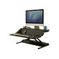 Fellowes Lotus Sit-Workstation 6"H Adjustable Metal Stand, Black (0007901)