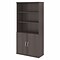 Bush Business Furniture Studio C 72.8H 5-Shelf Bookcase with Adjustable Shelves, Storm Gray Laminat
