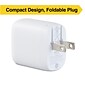 NXT Technologies™ Universal USB-C Wall Charger, White (NX60447)