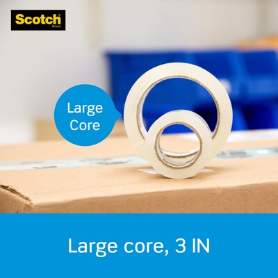 Scotch Heavy Duty Packing Tape with Dispenser, 1.88" x 54.6 yds., Clear (3850-RD)