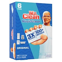 Mr. Clean Magic Eraser Original, Cleaning Pads with Durafoam, 6/Pack (79009)