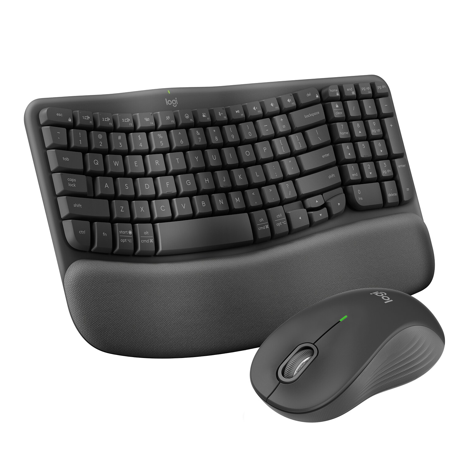 Logitech Wave Keys/Signature MK670/M550 L Wireless Ergonomic Keyboard and Optical Mouse Combo (920-012059)