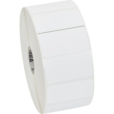 Zebra Z-Perform 2000D Direct Thermal Label, 1 x 2, White, 2,340 Labels/Roll, 6 Rolls/Box (10010028