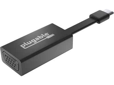 Plugable USB-C to VGA Adapter, Black (USBC-TVGA)