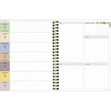 2024-2025 TF Publishing White Lotus Verde Fronds 6 x 8 Academic Weekly & Monthly Planner, Paperboa
