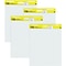 Post-it Super Sticky Wall Easel Pad, 25 x 30, Grid Lined, 30 Sheets/Pad, 4 Pads/Pack (560VAD4PK)