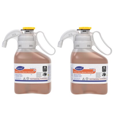 Diversey Stride Neutral Floor Cleaner, SmartDose, 1.4L, 2 Bottles/Carton (95122613)