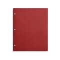 Staples 3-Hole Punched 4-Pocket Paper Folder, Red (ST56209-CC)