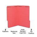 Staples® Reinforced Classification Folders, 2 Expansion, Legal Size, Red, 50/Box (TR18692)
