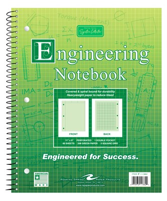 Roaring Spring Paper Products Signature 1-Subject Professional Notebooks, 8.5 x 11, Graph Ruled, 8