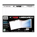 Roaring Spring WIDE Landscape Format Writing Pad, College Ruled, 11 x 9 1/2, White, 40 Sheets