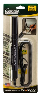 Dri Mark Counterfeit Bill Detector Marker Pen with Coil (351BCL)