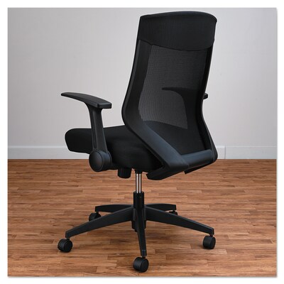 Alera® EB-K Series Height Adjustable Arm Ergonomic Mesh Computer and Desk Chair, Black (ALEEBK4217)