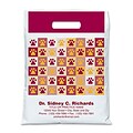 Medical Arts Press® Veterinary Personalized Large 2-Color Supply Bags; Paw Print Quilt