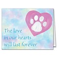 Medical Arts Press® Veterinary Sympathy Cards; Love In Our Hearts, Blank Inside
