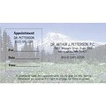 Medical Arts Press® Dual-Imprint Peel-Off Sticker Appointment Cards; Mountain Meadow