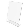 Deflecto Classic Image Slanted Sign Holder, 8.5 x 11, Clear Plastic (69701)