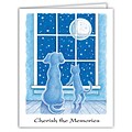 Medical Arts Press® Veterinary Sympathy Cards; Pets Looking At Moon, Personalized