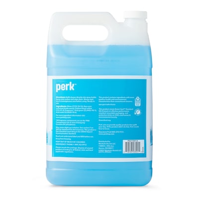 Perk Glass Cleaner Refill, Ready To Use, 1 Gallon, 4/Carton (PK611001-ACT)