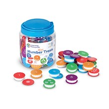 Learning Resources Mini Number Treats Toy Cookie Set, Assorted Colors (LER6798)