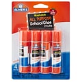 Elmers Washable Glue Sticks, 0.24 oz., 4/Pack (E542)