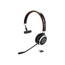 Jabra Evolve 65 SE Noise Canceling Bluetooth USB-A Mono Mobile Headset, MT Certified (6593-833-309)