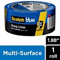 ScotchBlue Sharp Lines 1.88 x 60 yds. Medium Painter Tape, Blue (2093-48EC)