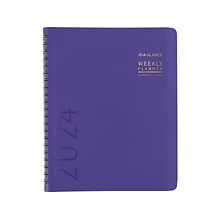 2024 AT-A-GLANCE Contemporary 8.25 x 11 Weekly & Monthly Planner, Purple (70940X-14-24)