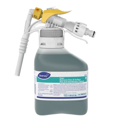 Crew Disinfectant for Diversey RTD, Fresh, 1.5 L / 1.59 U.S. Qt., 2/Carton (3063437)