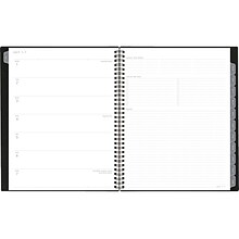 2024-2025 AT-A-GLANCE Elevation 8.5 x 11 Academic Weekly & Monthly Planner, Poly Cover, Black (75-