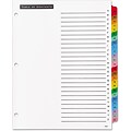 Avery Office Essentials Table n Tabs A - Z Tab Paper Dividers, 26 Tabs, Multicolor (11677)