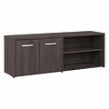 Bush Business Furniture Studio A 21 Low Storage Cabinet with 4 Shelves and Doors, Storm Gray (SDS16
