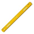 Staples 12 Plastic Ruler, Assorted Colors (51884)