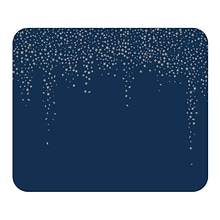 OTM Essentials Prints Series Falling Stars Non-Skid Mouse Pad, Navy/Silver (OP-MH-Z132A)