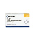 First Aid Only Fabric Adhesive Bandages, 1 x 3, 16 Per Box, White, Fabric (1-008)