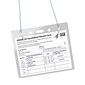 Avery Secure Top Heavy Duty Hanging Style Name Badge Holders, 3" x 4", Clear Landscape Holders, 100/Box (2922)