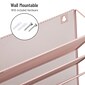 Mind Reader 6-Pocket Metal Mesh Mountable Wall File, Letter Size, Pink (MAGSTACK-PNK)