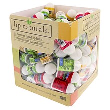 Lip Naturals Beewax Based Lip Balm with Vitamin E, Assorted Flavors, 100/Box