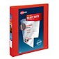 Avery Heavy Duty 1" 3-Ring View Binders, One Touch EZD Ring, Red (79170)