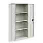 OIF 66"H Steel Storage Cabinet with 3 Shelves, Light Gray (CM6615LG)